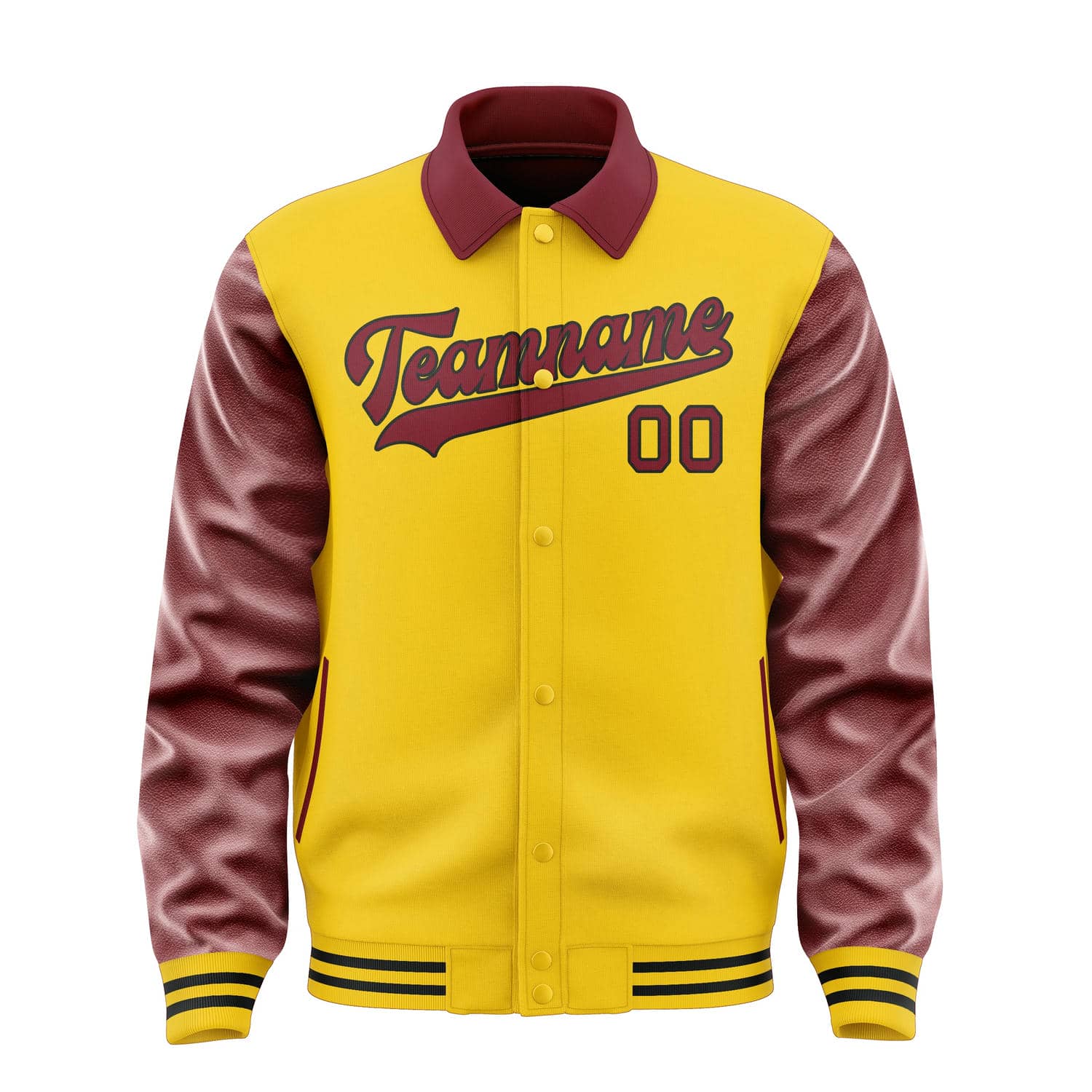 Custom Gold Crimson Red Jacket