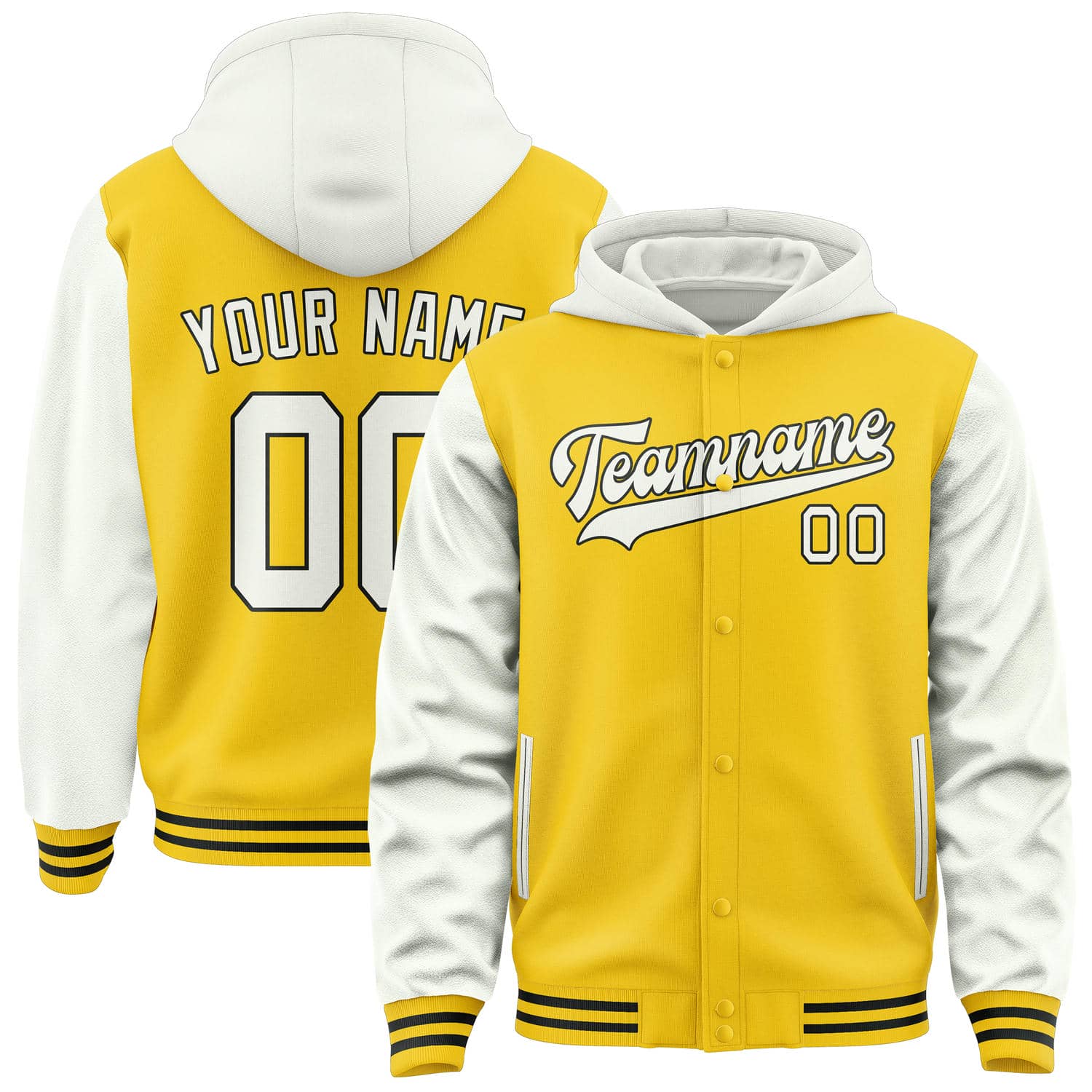 Custom Gold White Jacket
