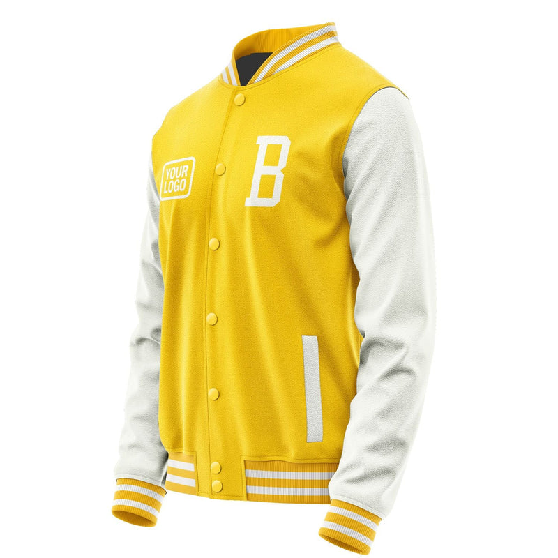 Custom Gold White Jacket JA303018301818181818