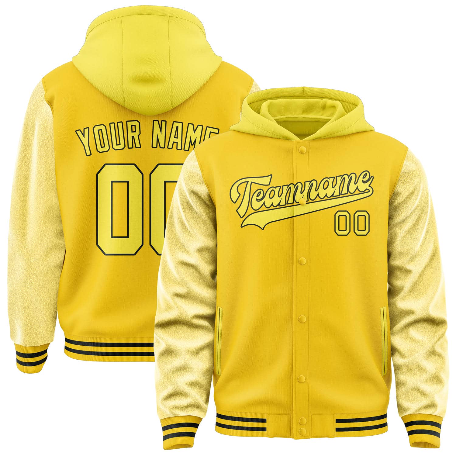 Custom Gold Light Yellow Jacket