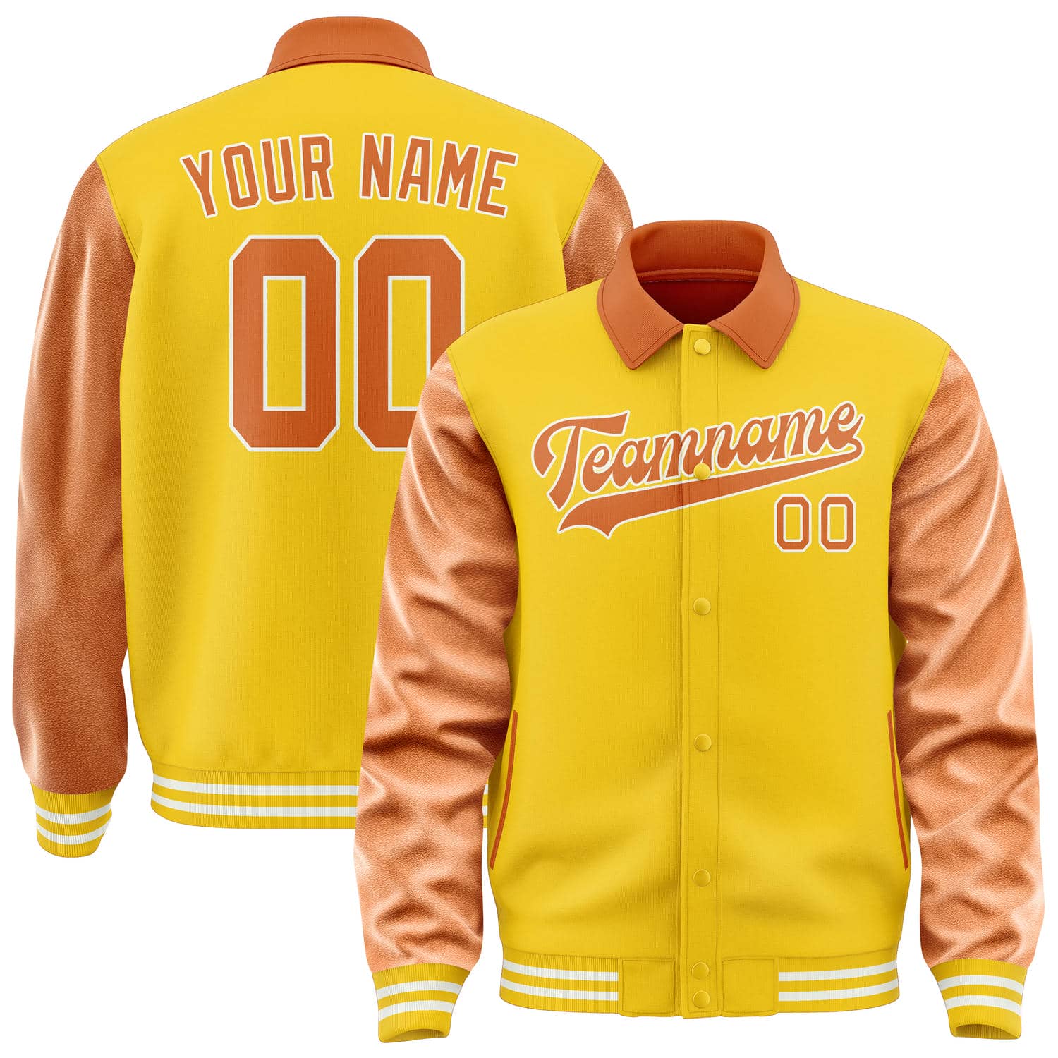 Custom Gold Orange Jacket