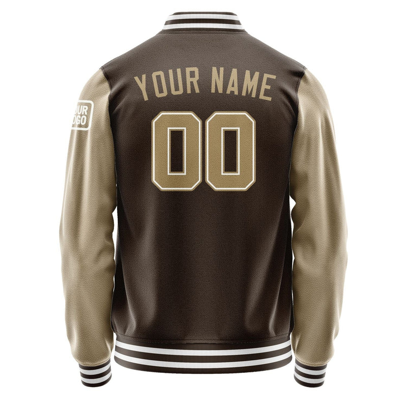 Custom Brown Light Khaki Jacket Jb0101250118251818