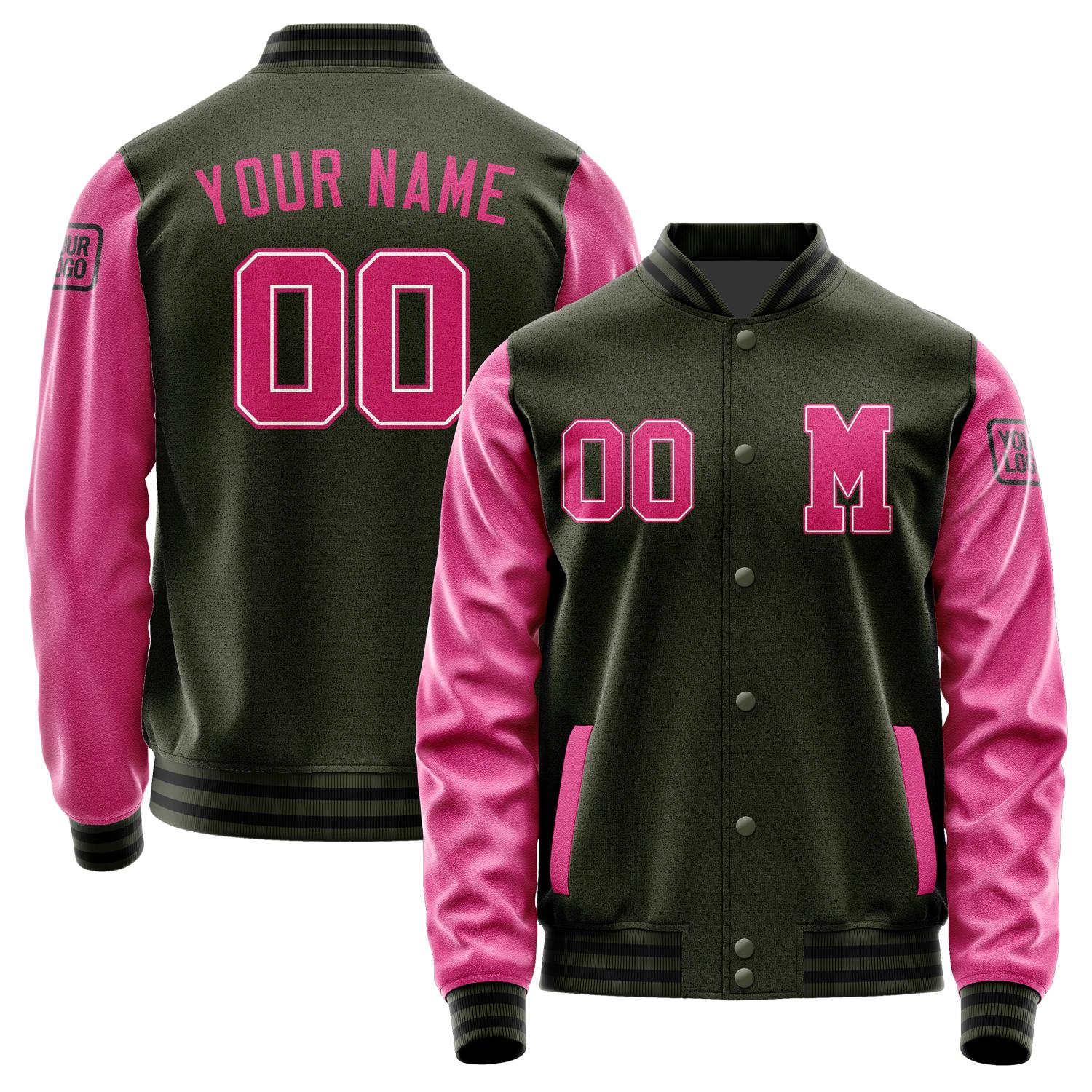 Custom Olive Pink Jacket Jb0202130217131817