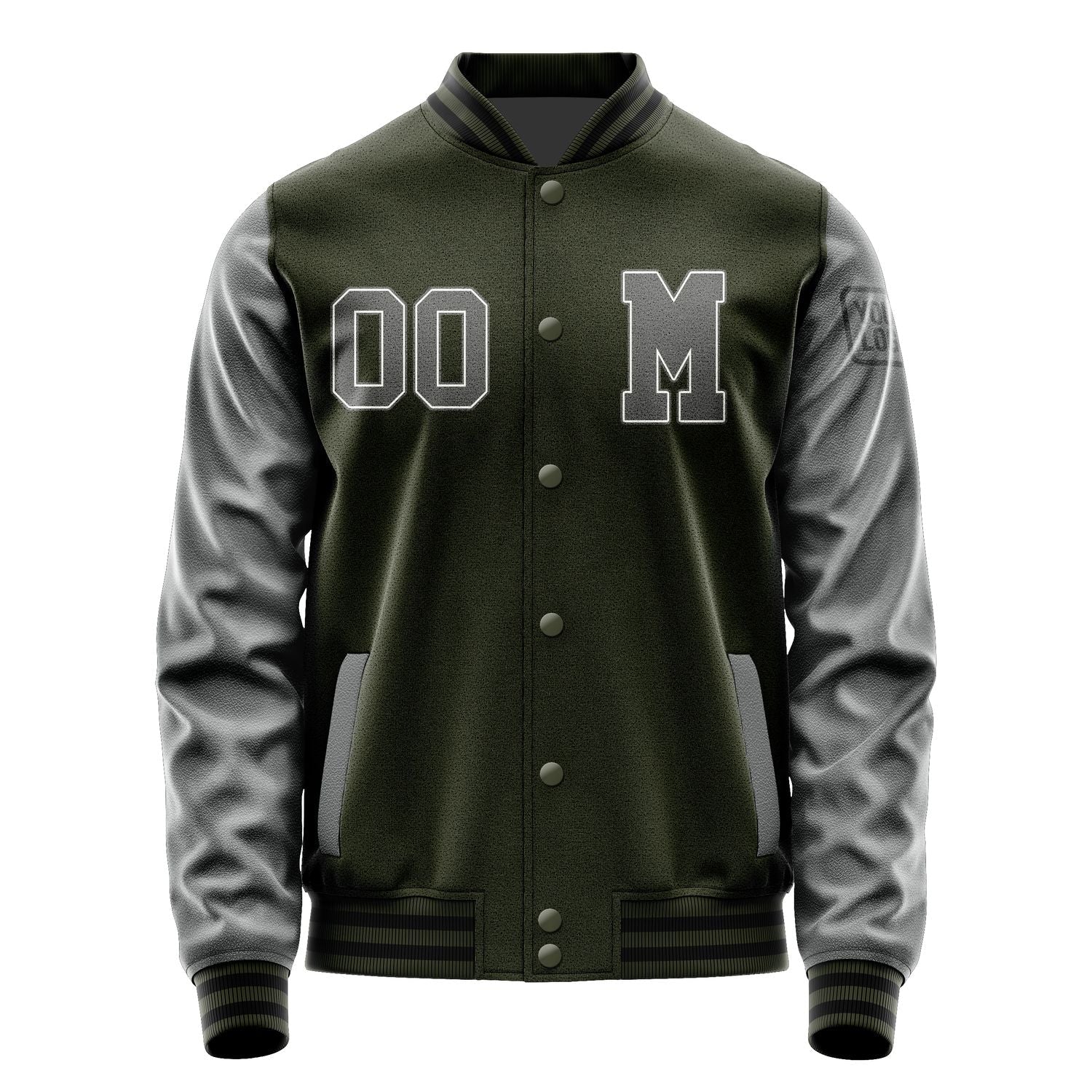 Custom Olive Dark Grey Jacket Jb0202200217201817