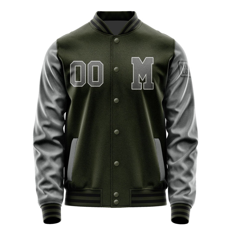Custom Olive Dark Grey Jacket Jb0202200217201817