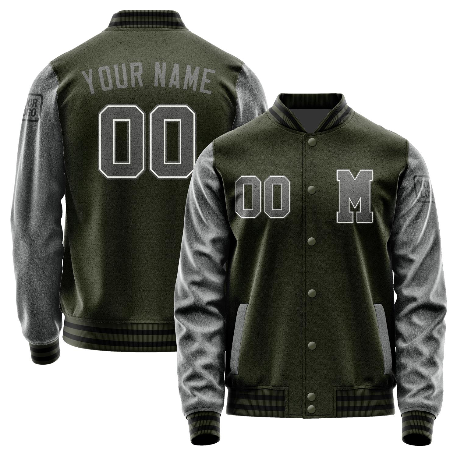 Custom Olive Dark Grey Jacket Jb0202200217201817