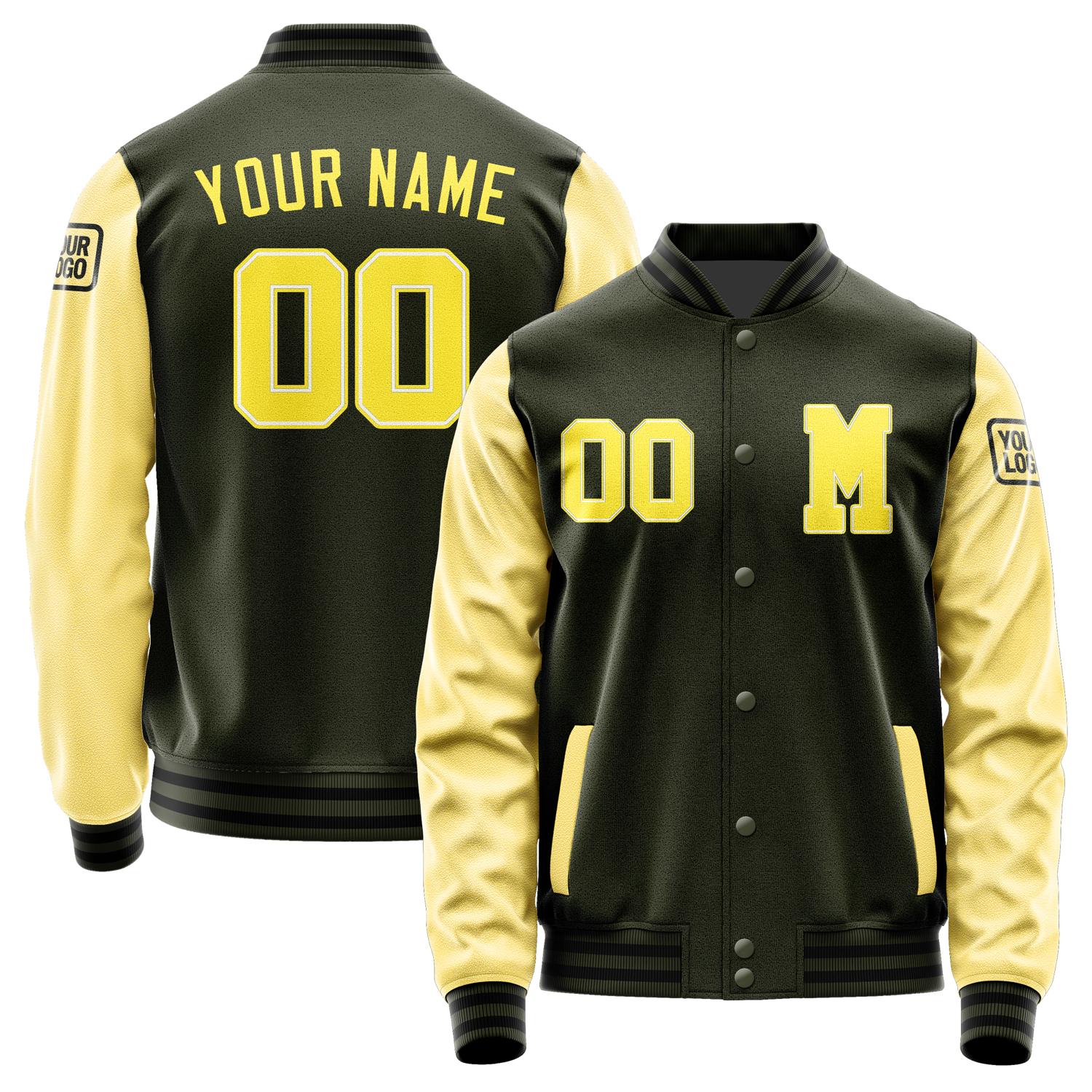 Custom Olive Light Yellow Jacket Jb0202260217261817