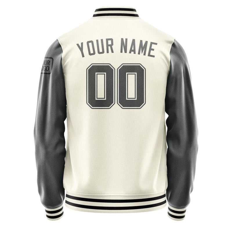 Custom Cream Dark Grey Jacket Jb0303200317201817
