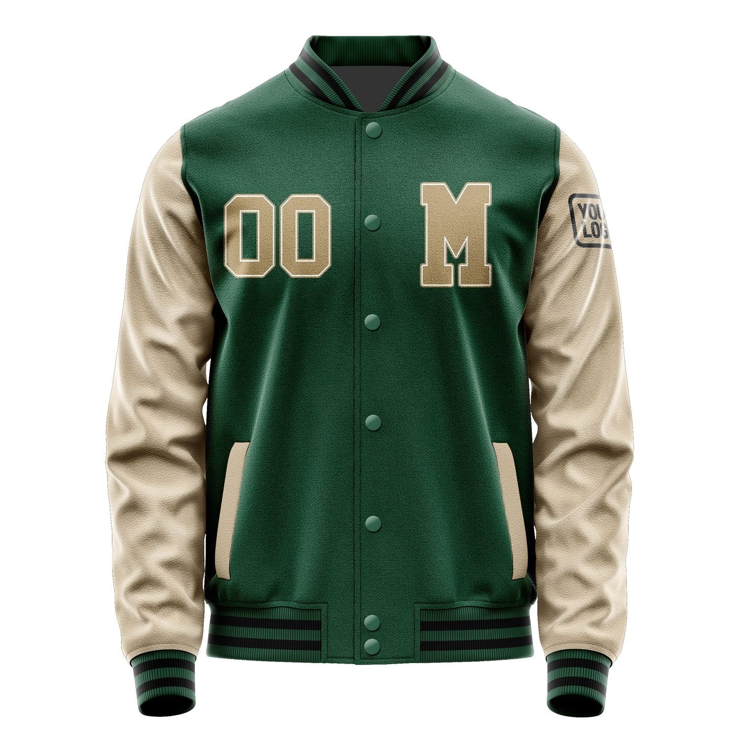 Custom Green Light Khaki Jacket Jb0505250517251817