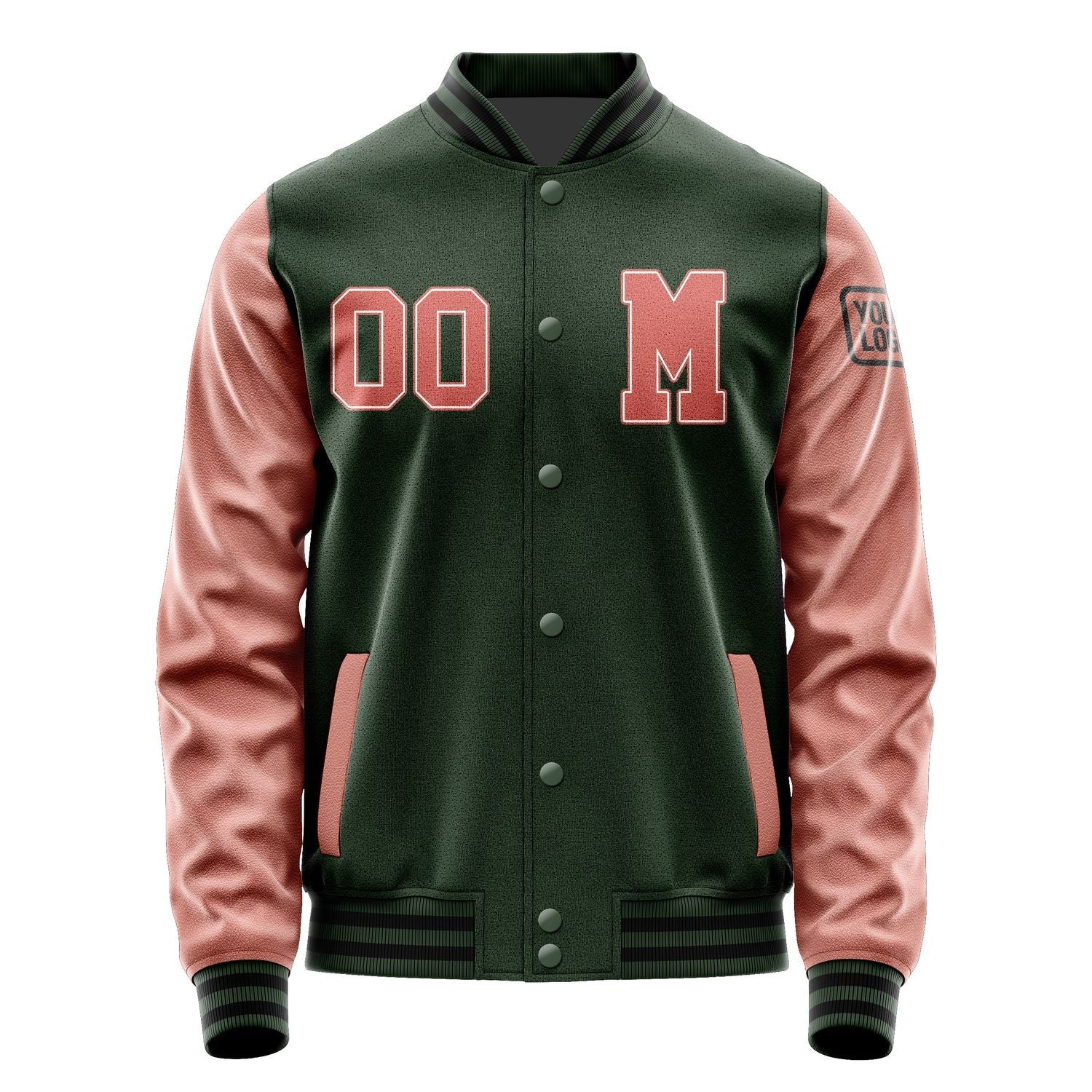 Custom Dark Green Copper Rose Jacket Jb0606290617291817