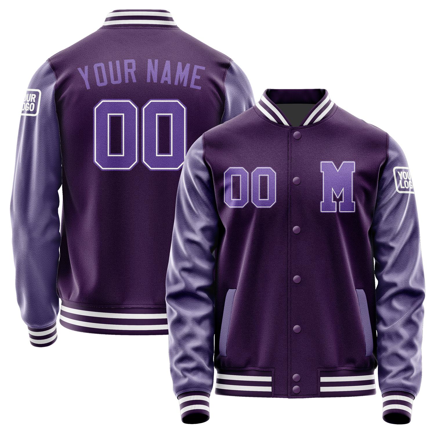 Custom Purple Light Purple Jacket Jb0707230718231818