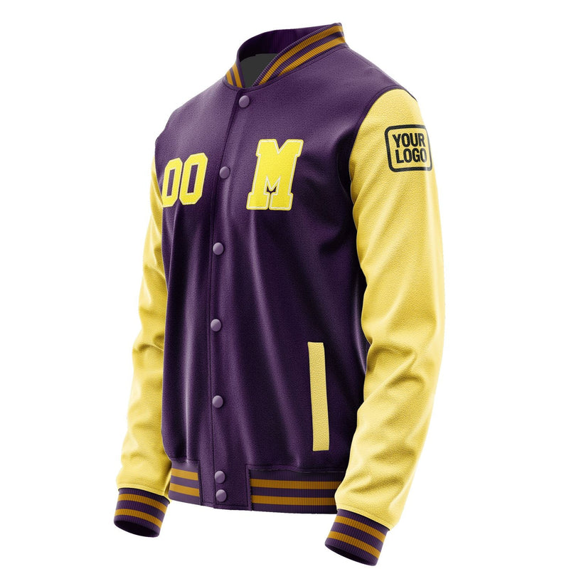 Custom Purple Light Yellow Jacket Jb0707260719261817