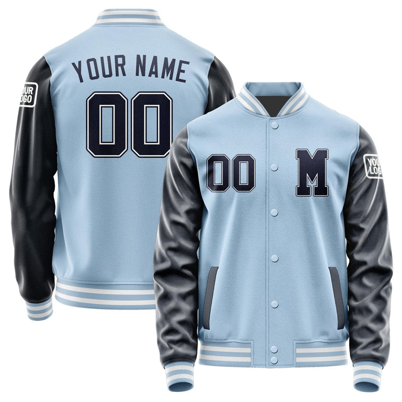 Custom Light Blue Navy Jacket Jb0808110818111818
