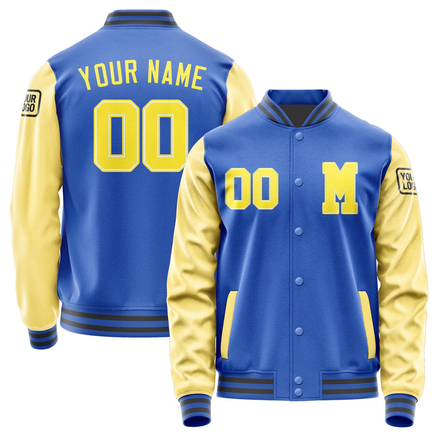 Custom Sky Blue Light Yellow Jacket Jb0909260920261817