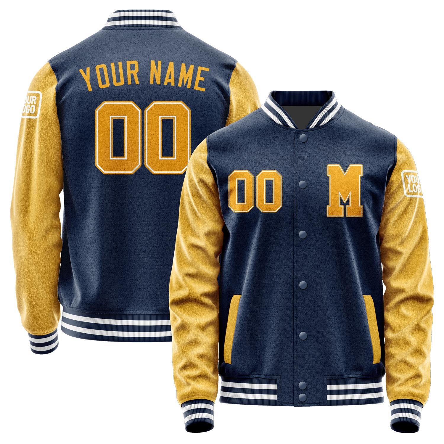 Custom Blue Yellow Jacket Jb1010191018191818
