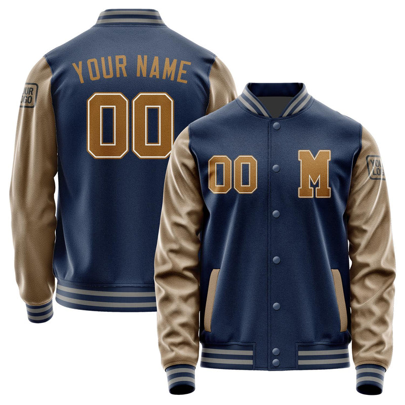 Custom Blue Khaki Jacket Jb1010221004221817