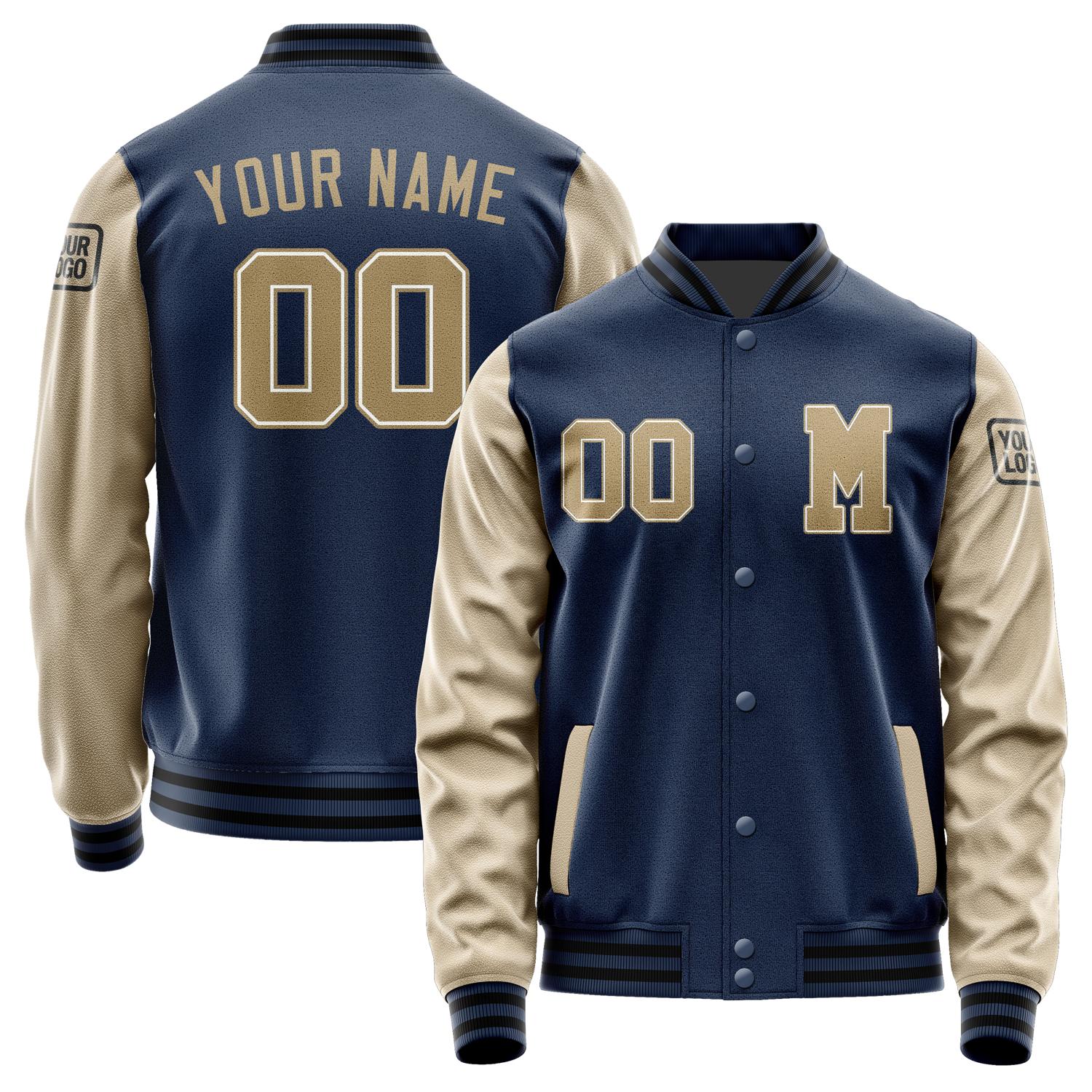 Custom Blue Light Khaki Jacket Jb1010251017251817