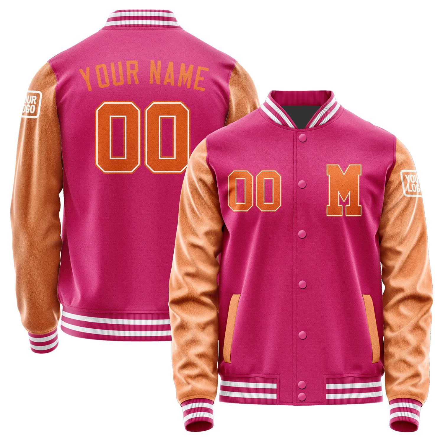 Custom Pink Orange Jacket Jb1313281318281818