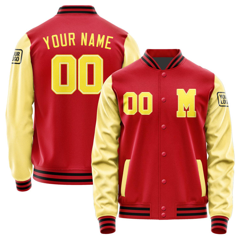 Custom Red Light Yellow Jacket Jb1414261417261817