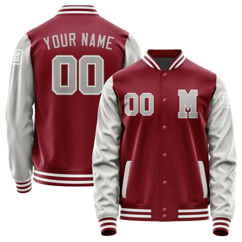 Custom Crimson Red Gray Jacket Jb1515041518041818