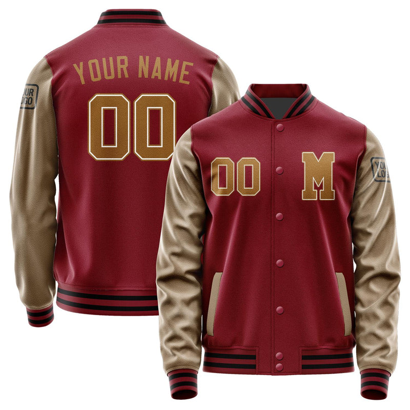 Custom Crimson Red Khaki Jacket Jb1515221517221817