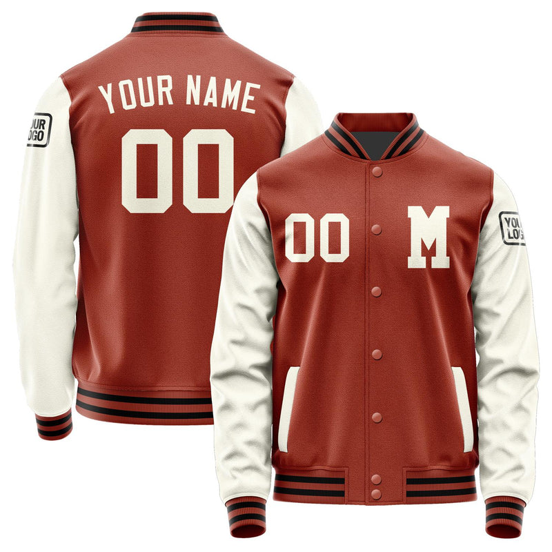 Custom Coral Red Cream Jacket Jb1616031617031817