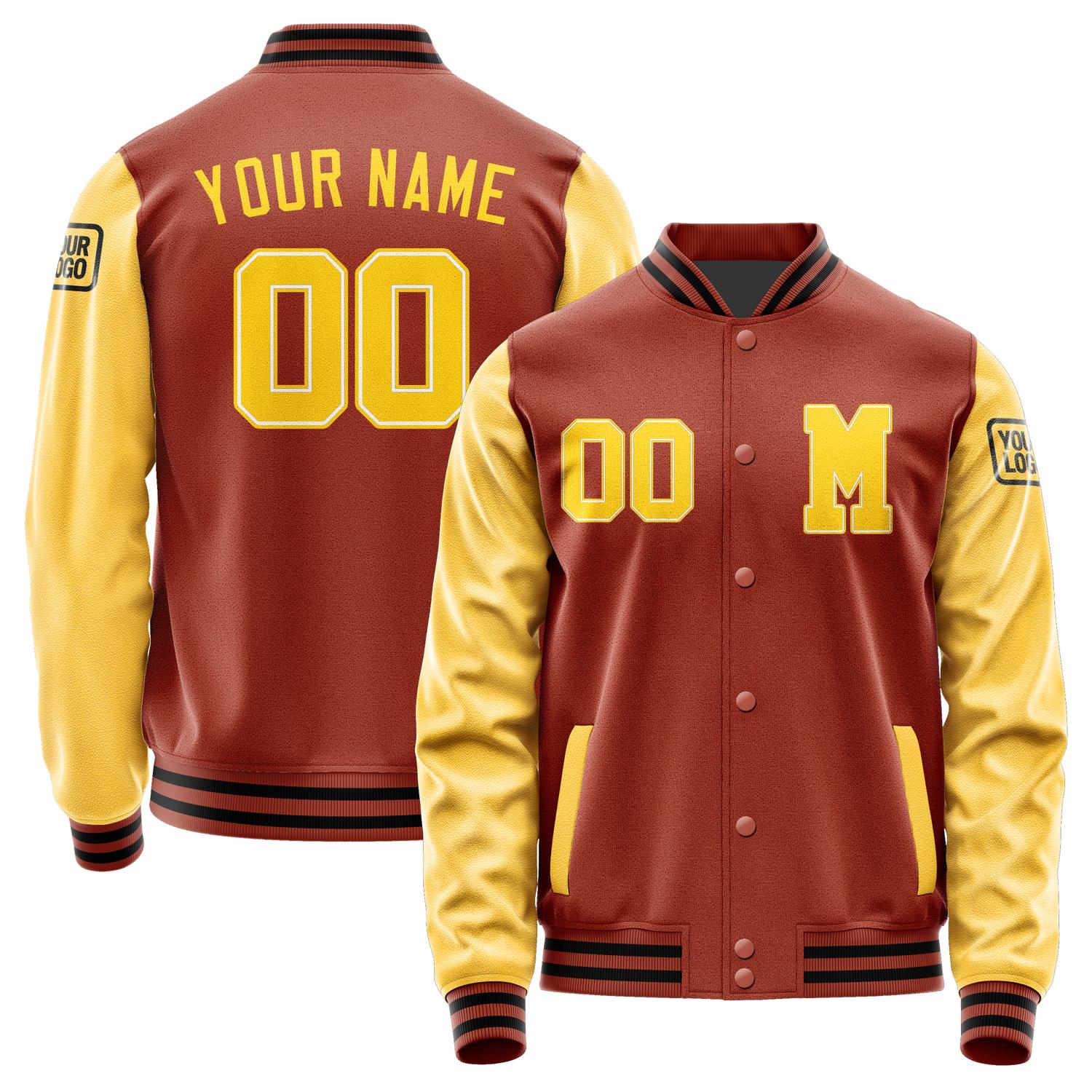 Custom Coral Red Gold Jacket Jb1616301617301817