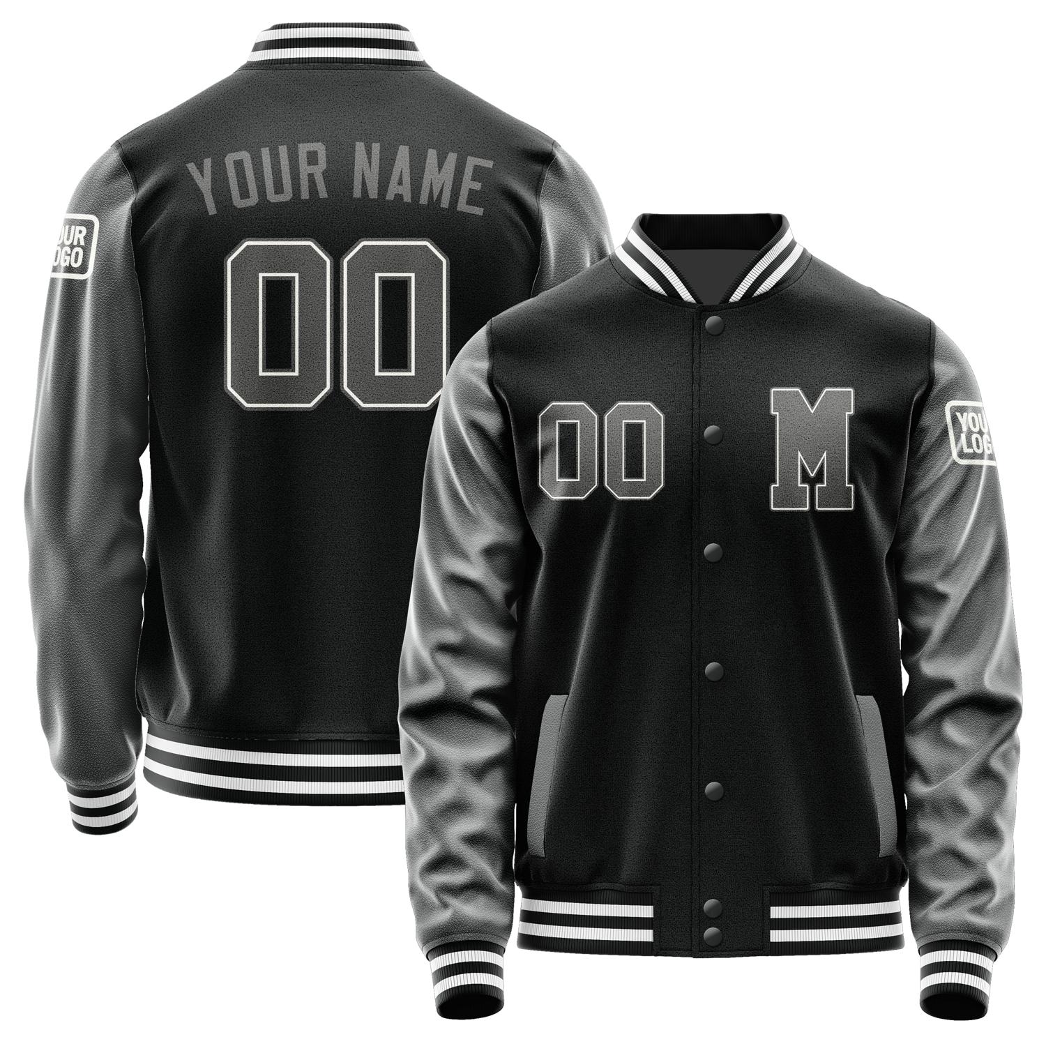 Custom Black Dark Grey Jacket Jb1717201718201818