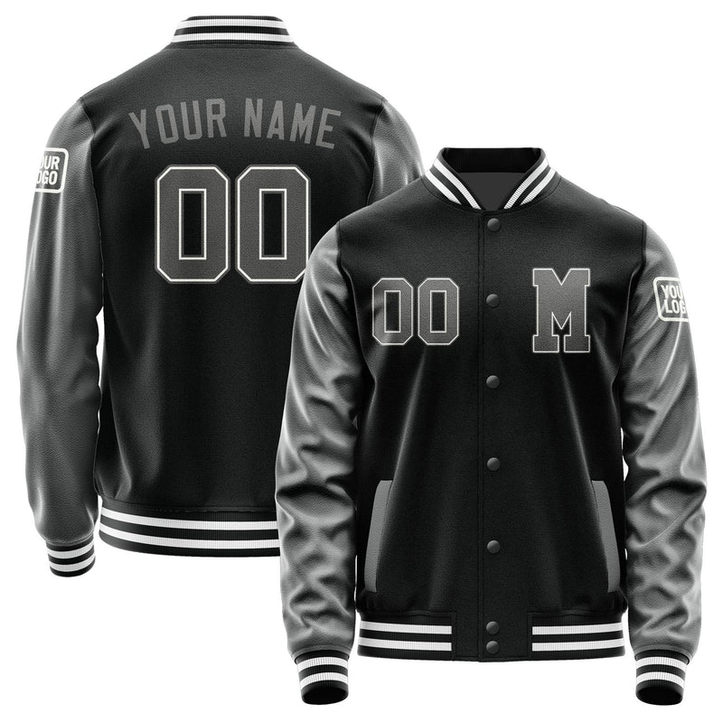 Custom Black Dark Grey Jacket Jb1717201718201818