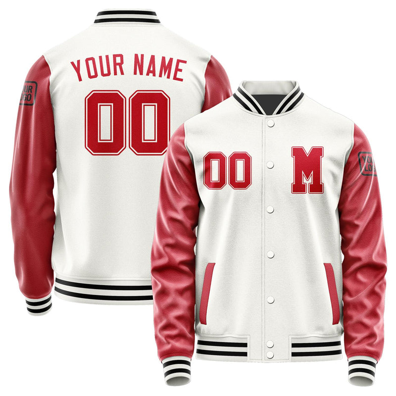 Custom White Red Jacket Jb1818141817141817
