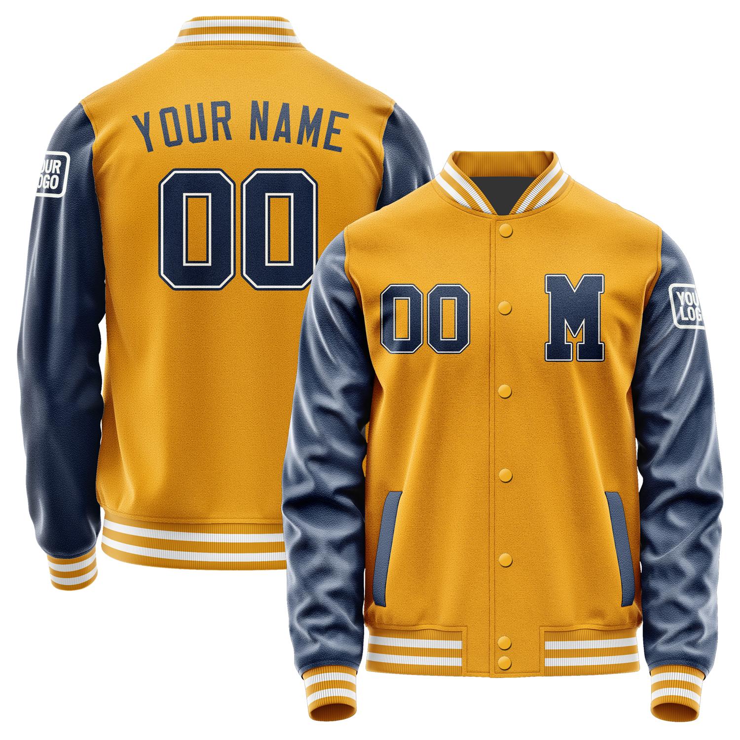 Custom Yellow Blue Jacket Jb1919101918101818