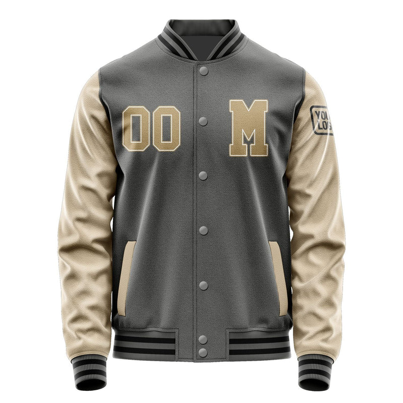 Custom Dark Grey Light Khaki Jacket Jb2020252017251817