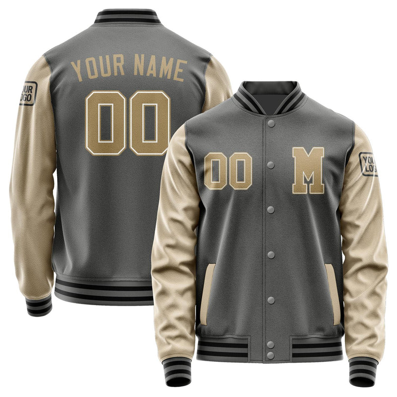 Custom Dark Grey Light Khaki Jacket Jb2020252017251817