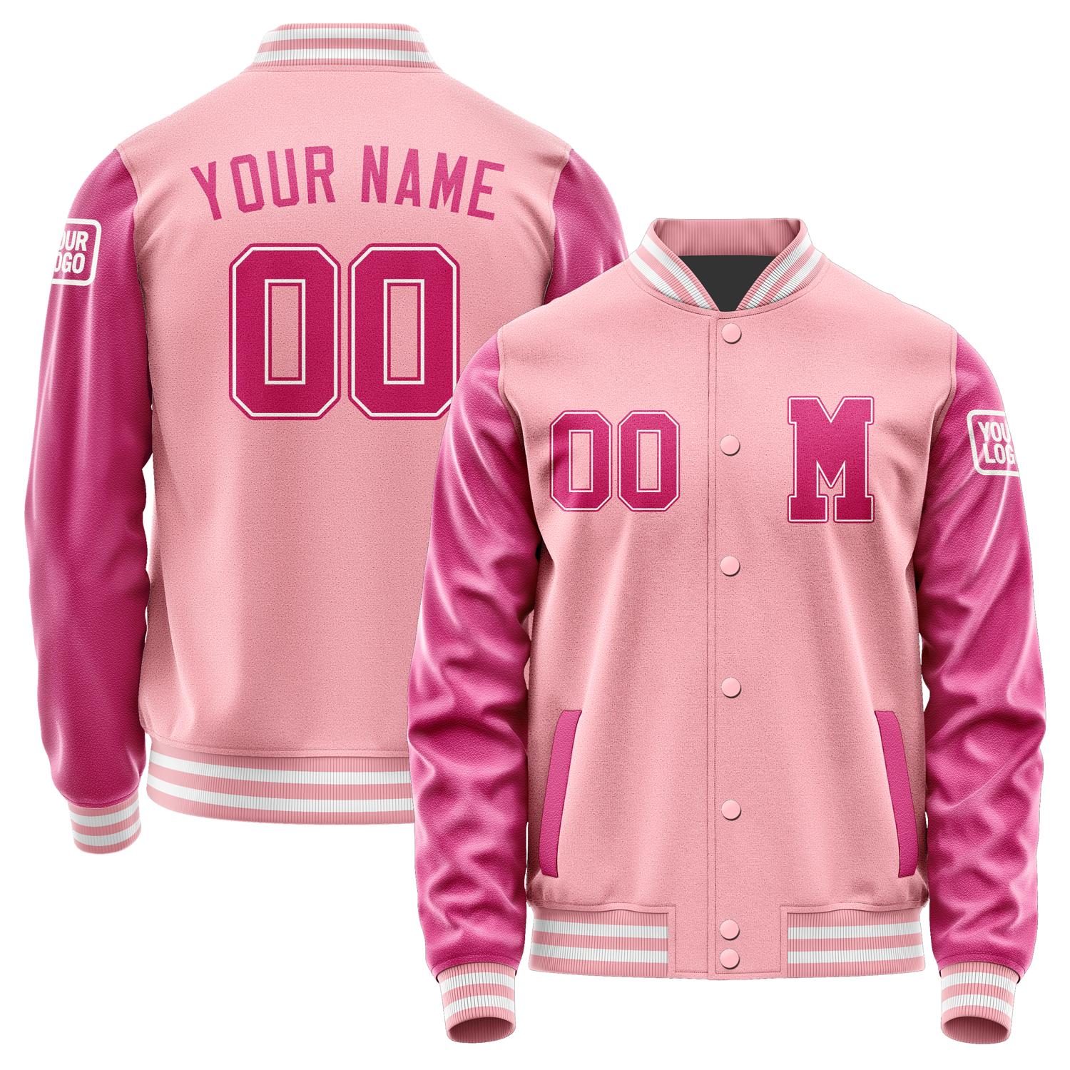 Custom Light Pink Pink Jacket Jb2121132118131818