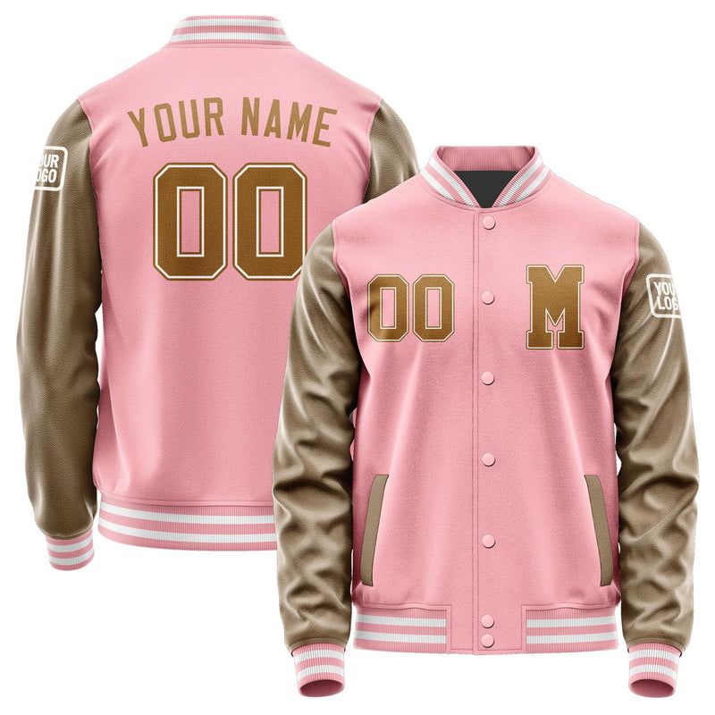 Custom Light Pink Khaki Jacket Jb2121222118221818