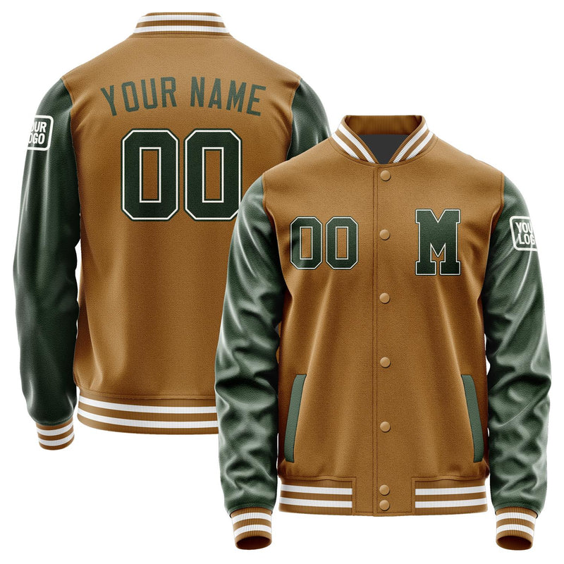 Custom Khaki Dark Green Jacket Jb2222062218061818