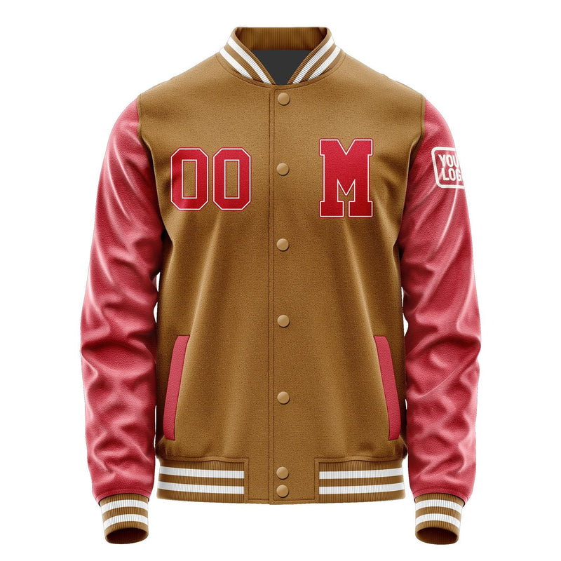 Custom Khaki Red Jacket Jb2222142218141818