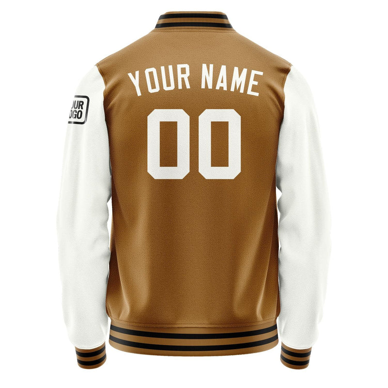 Custom Khaki White Jacket Jb2222182217181817