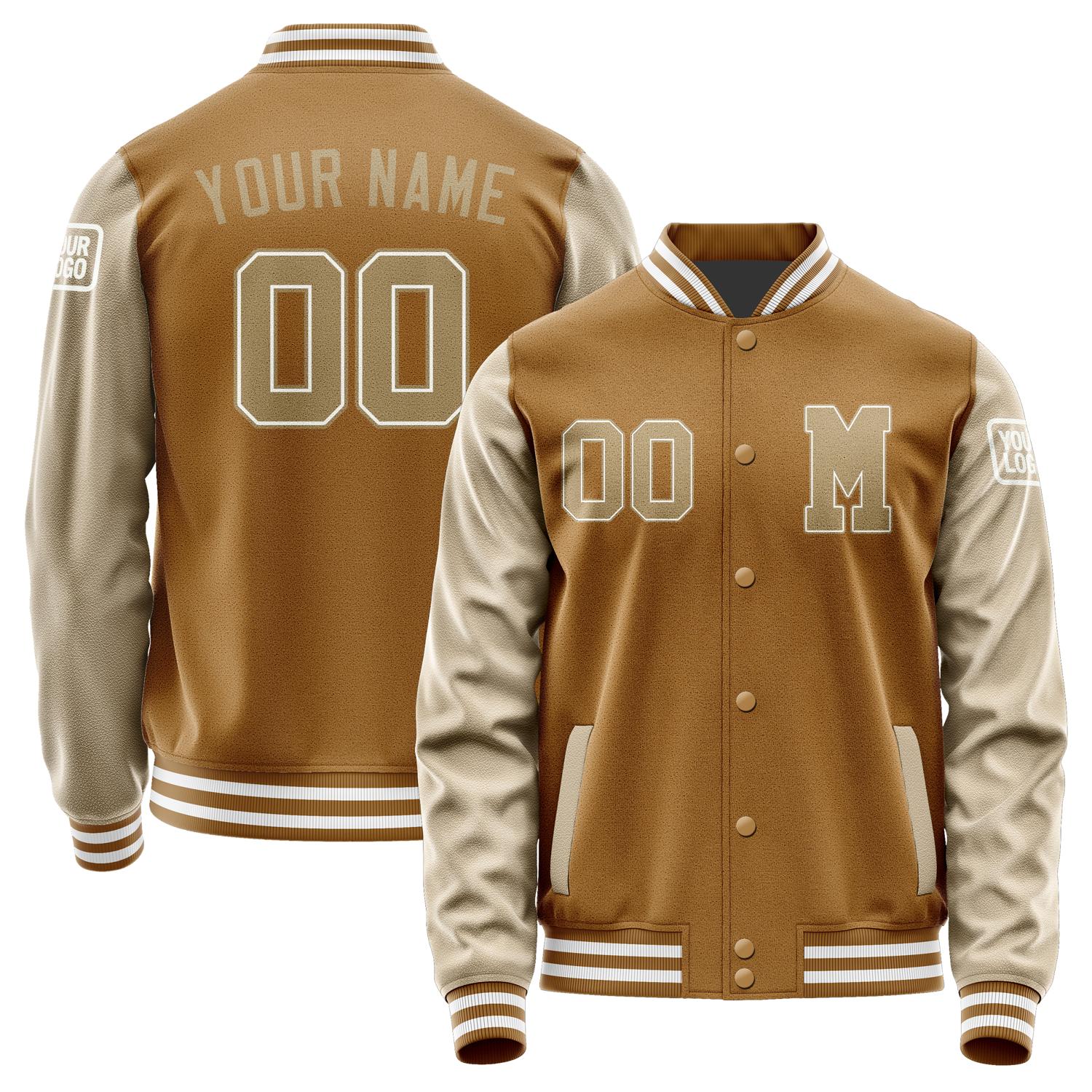 Custom Khaki Light Khaki Jacket Jb2222252218251818