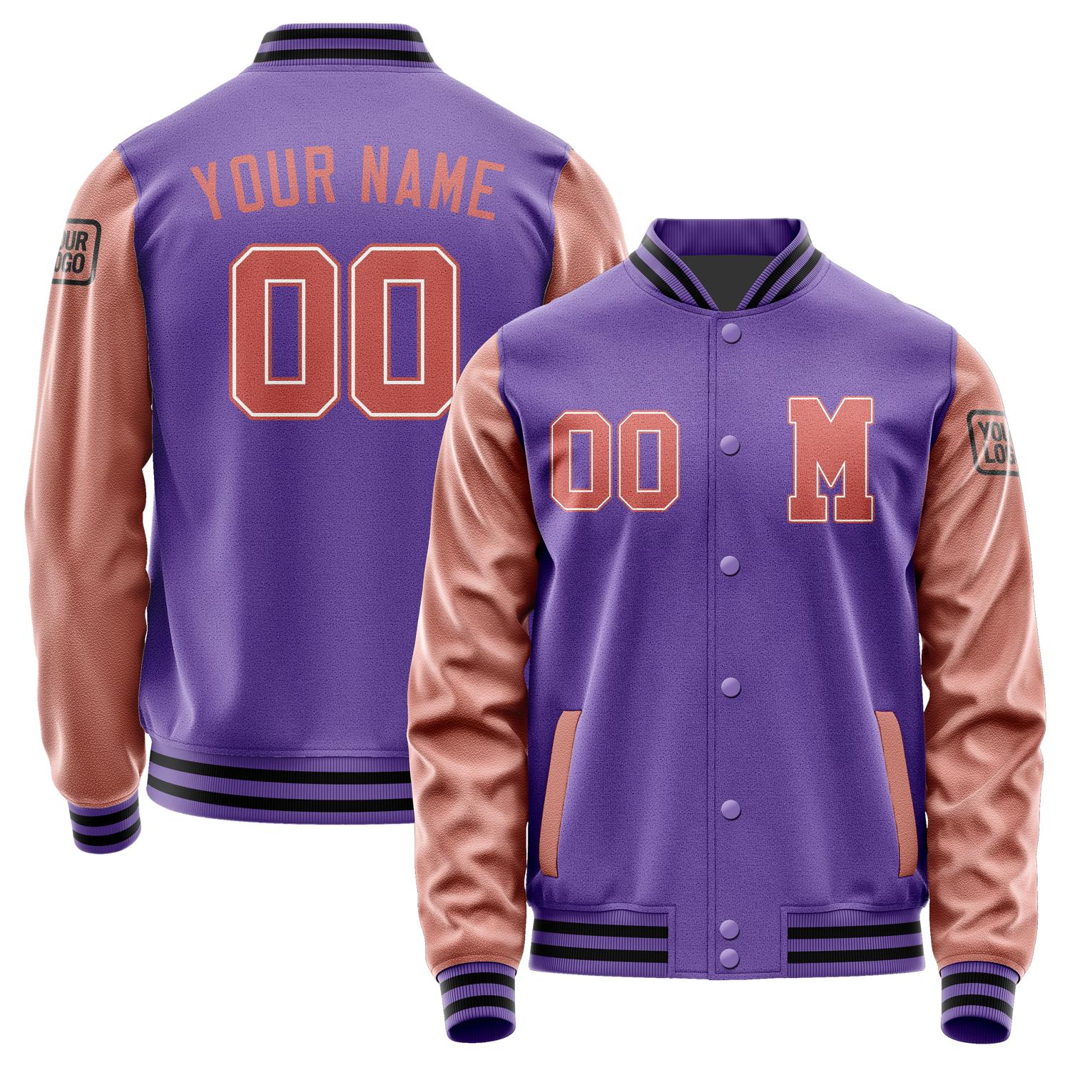 Custom Light Purple Copper Rose Jacket Jb2323292317291817