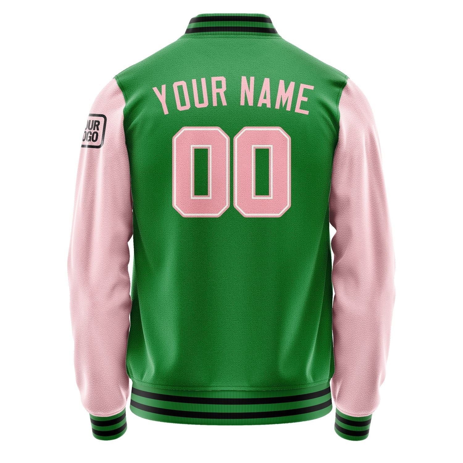 Custom Emerald Green Light Pink Jacket Jb2424212417211817
