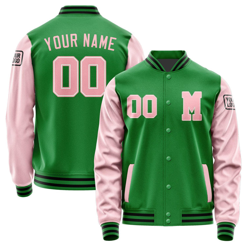 Custom Emerald Green Light Pink Jacket Jb2424212417211817