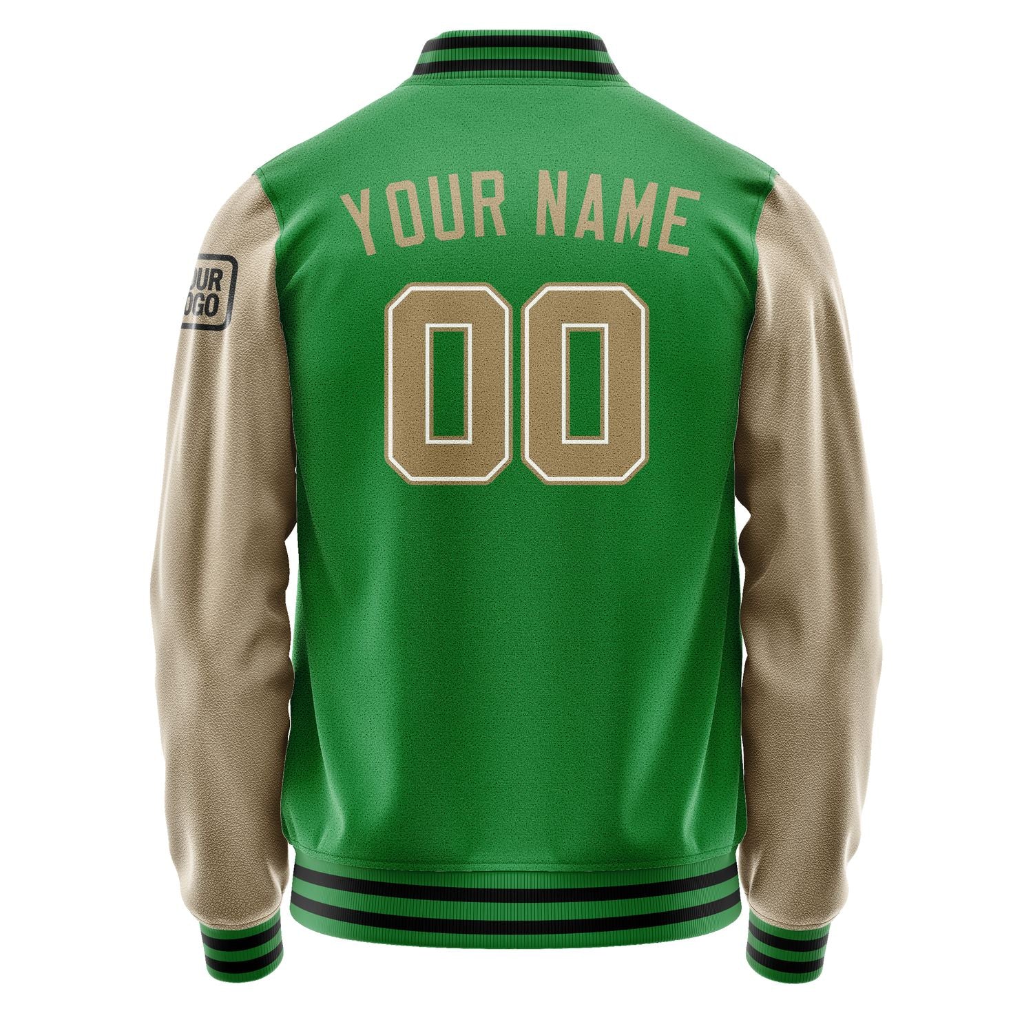 Custom Emerald Green Light Khaki Jacket Jb2424252417251817