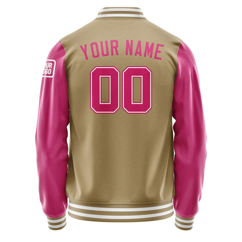 Custom Light Khaki Pink Jacket Jb2525132518131818