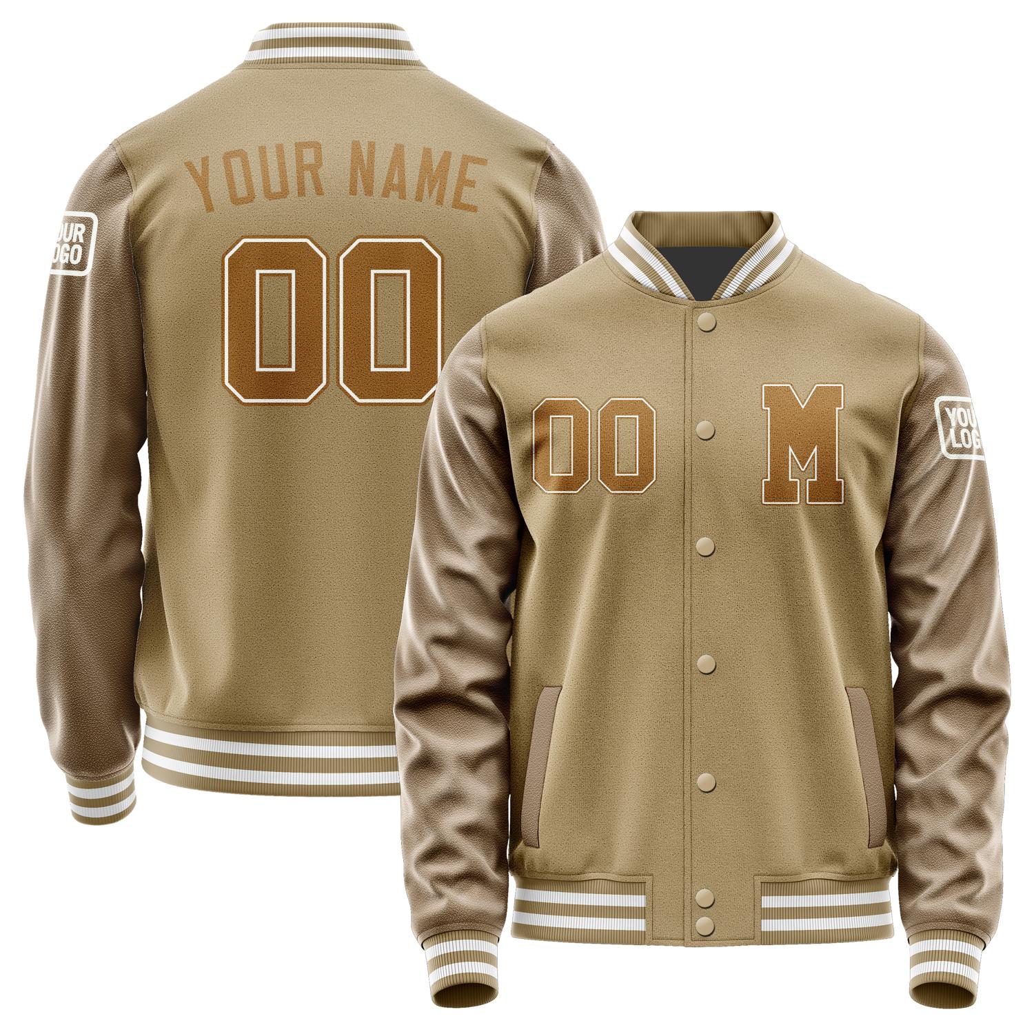 Custom Light Khaki Khaki Jacket Jb2525222518221818