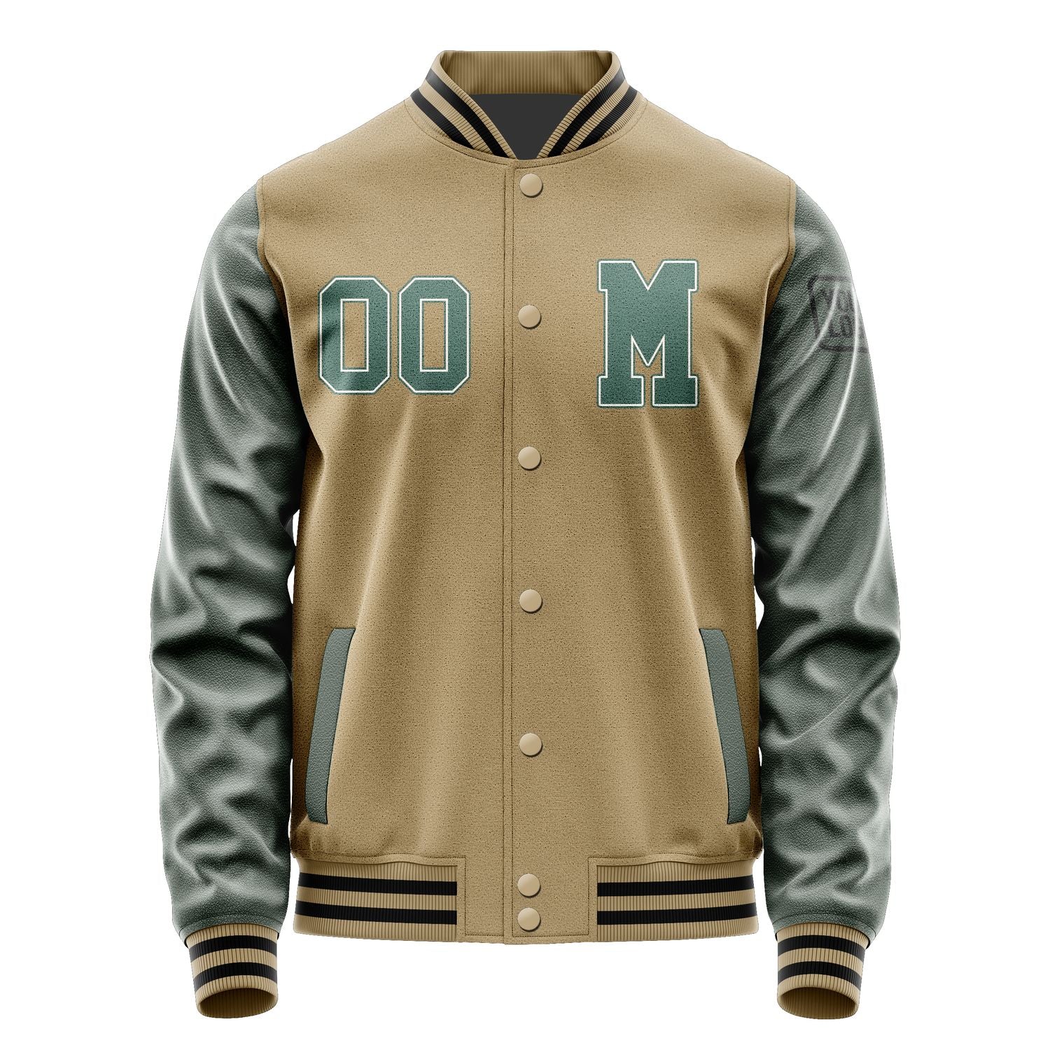 Custom Light Khaki Blue Green Jacket Jb2525272517271817