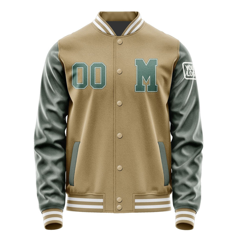 Custom Light Khaki Blue Green Jacket Jb2525272518271818