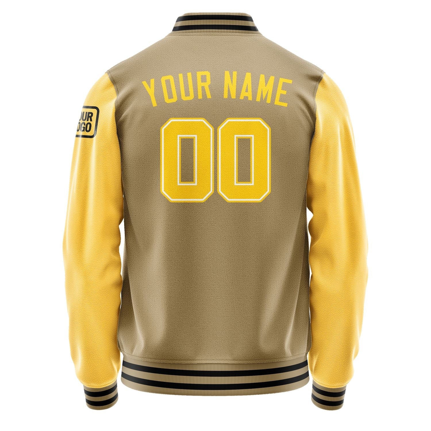 Custom Light Khaki Gold Jacket Jb2525302517301817