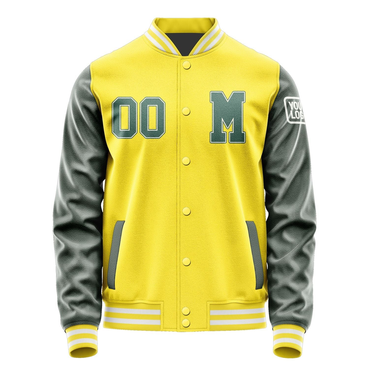 Custom Light Yellow Blue Green Jacket Jb2626272618271818
