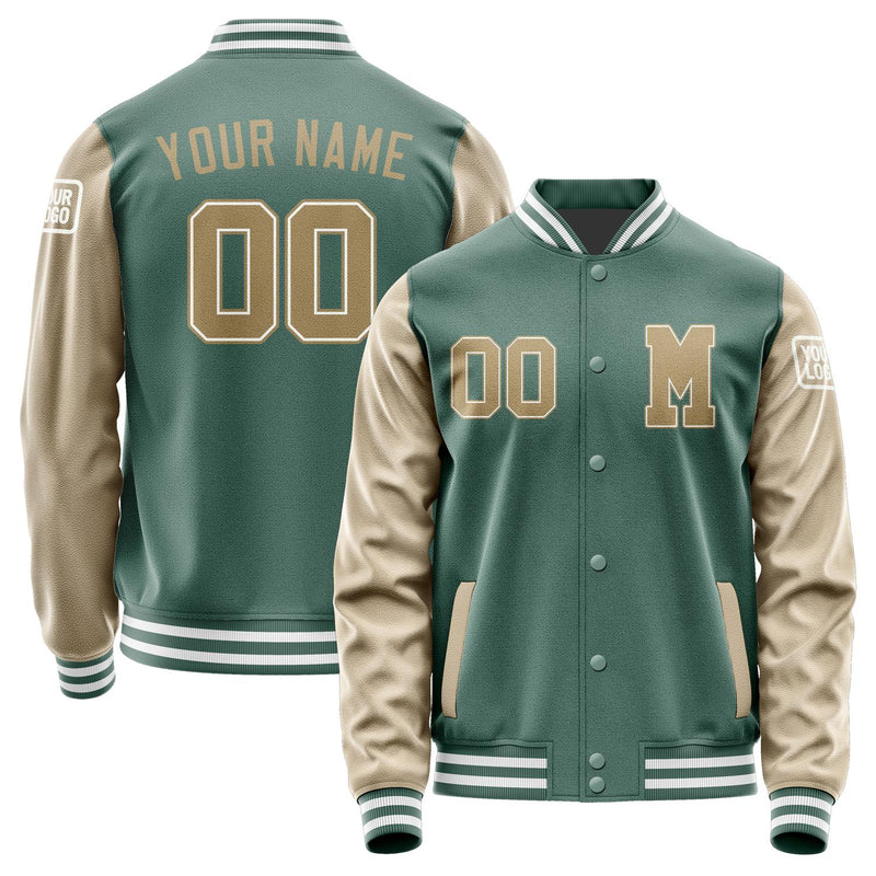 Custom Blue Green Light Khaki Jacket Jb2727252718251818